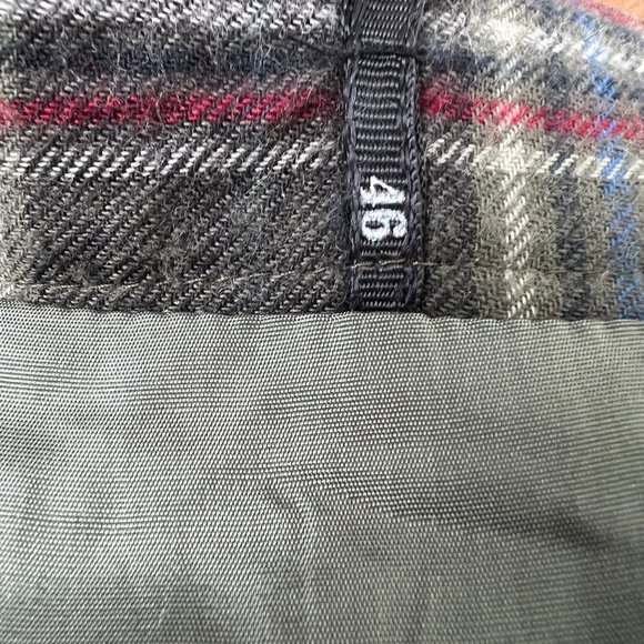 Vintage High Rise Pleated Plaid Midi Skirt Preppy Light Dark Academia Kilt Check - Picture 5 of 9